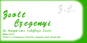 zsolt czegenyi business card